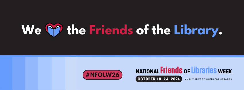 Happy #NationalFriendsofLibrariesWeek! We invite you to join the Friends and become a supporter of the…